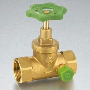 mosazný uzavírací ventil Y-tělo regulačního ventilu Přímý odtokový ventil